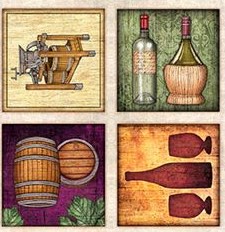 CORK & BARREL, Small Wine Patches - Multi CORK & BARREL, Small Wine Patches - Multi
