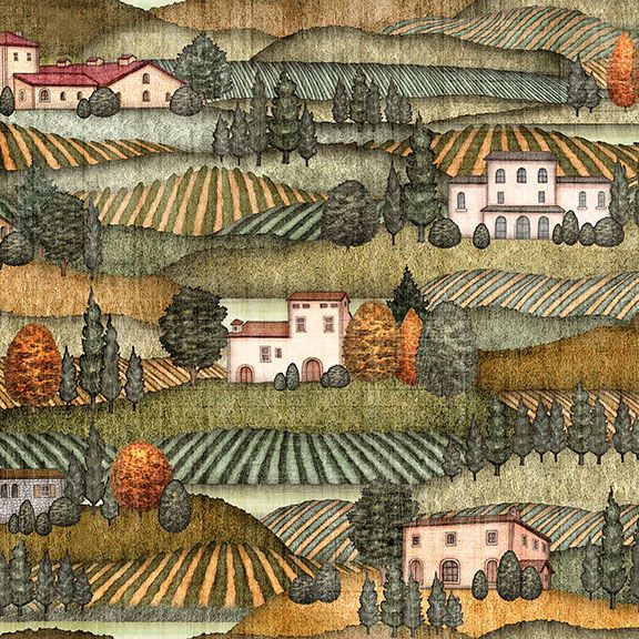 CORK & BARREL, Vineyard Scenic - Olive