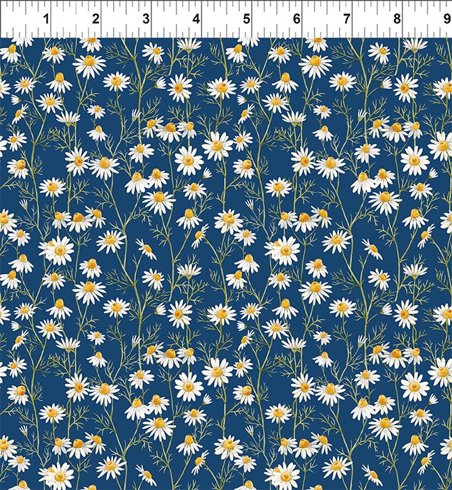 Hedgehog Hollow, Daisies - Blue 