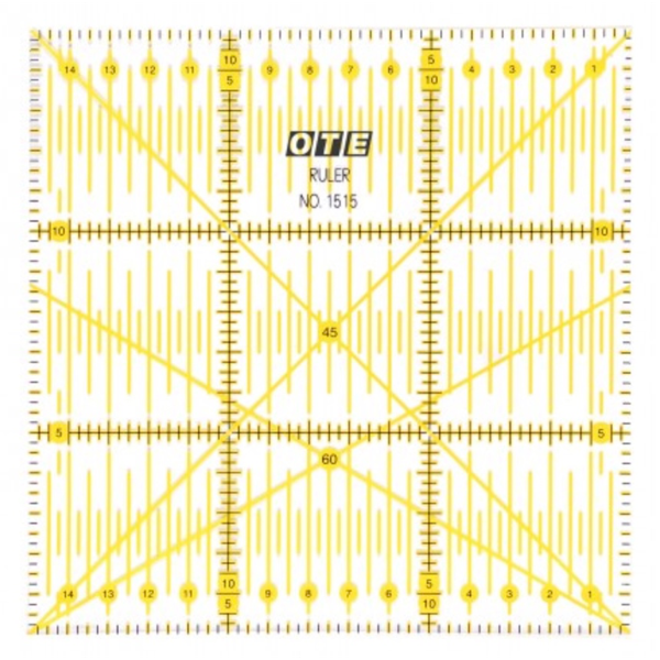 Quadrat-Lineal 15x15 cm