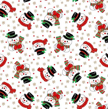 Vintage Holidays - Snowman white