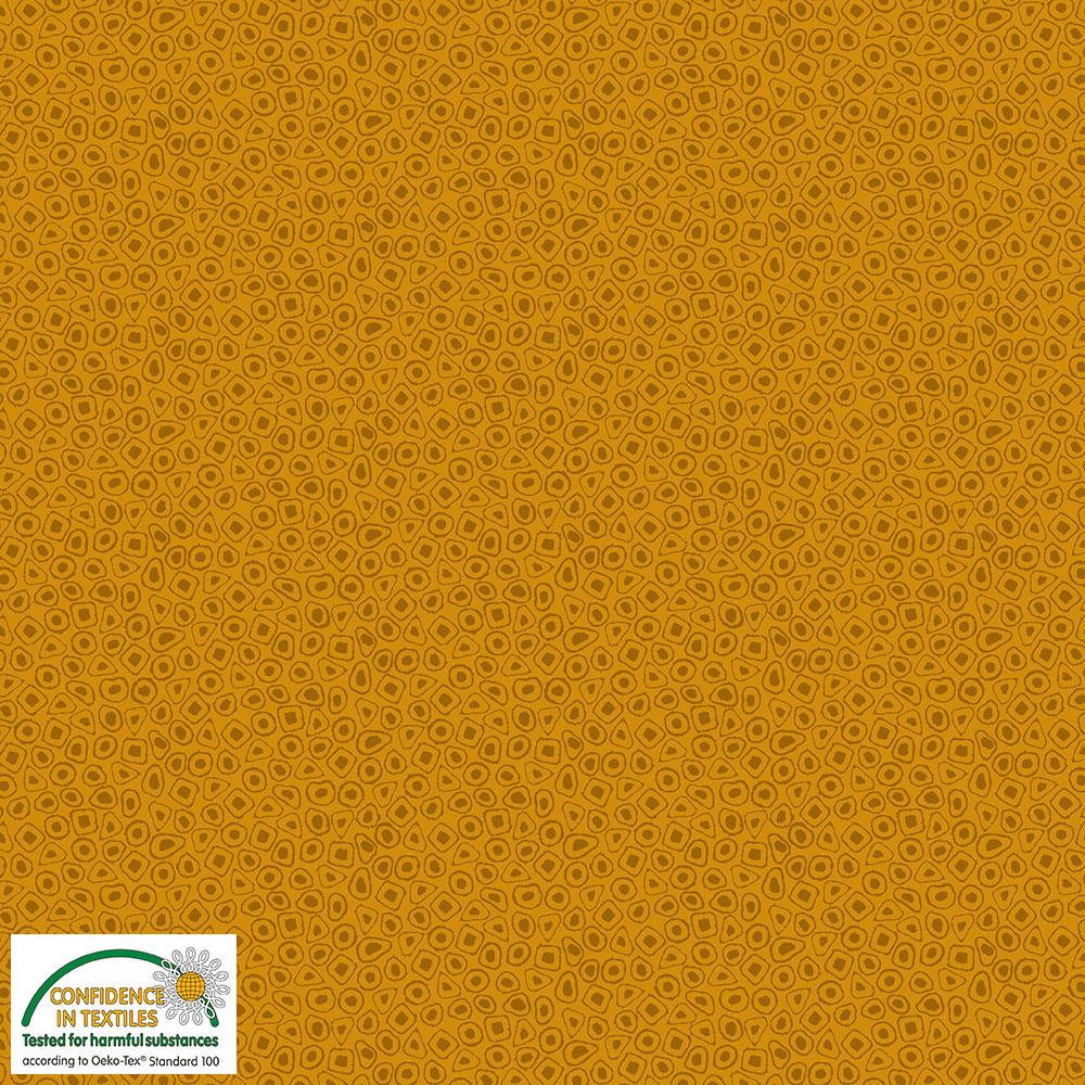 4518-007 Quilters Combination eingerahmte Tupfen auf Curry