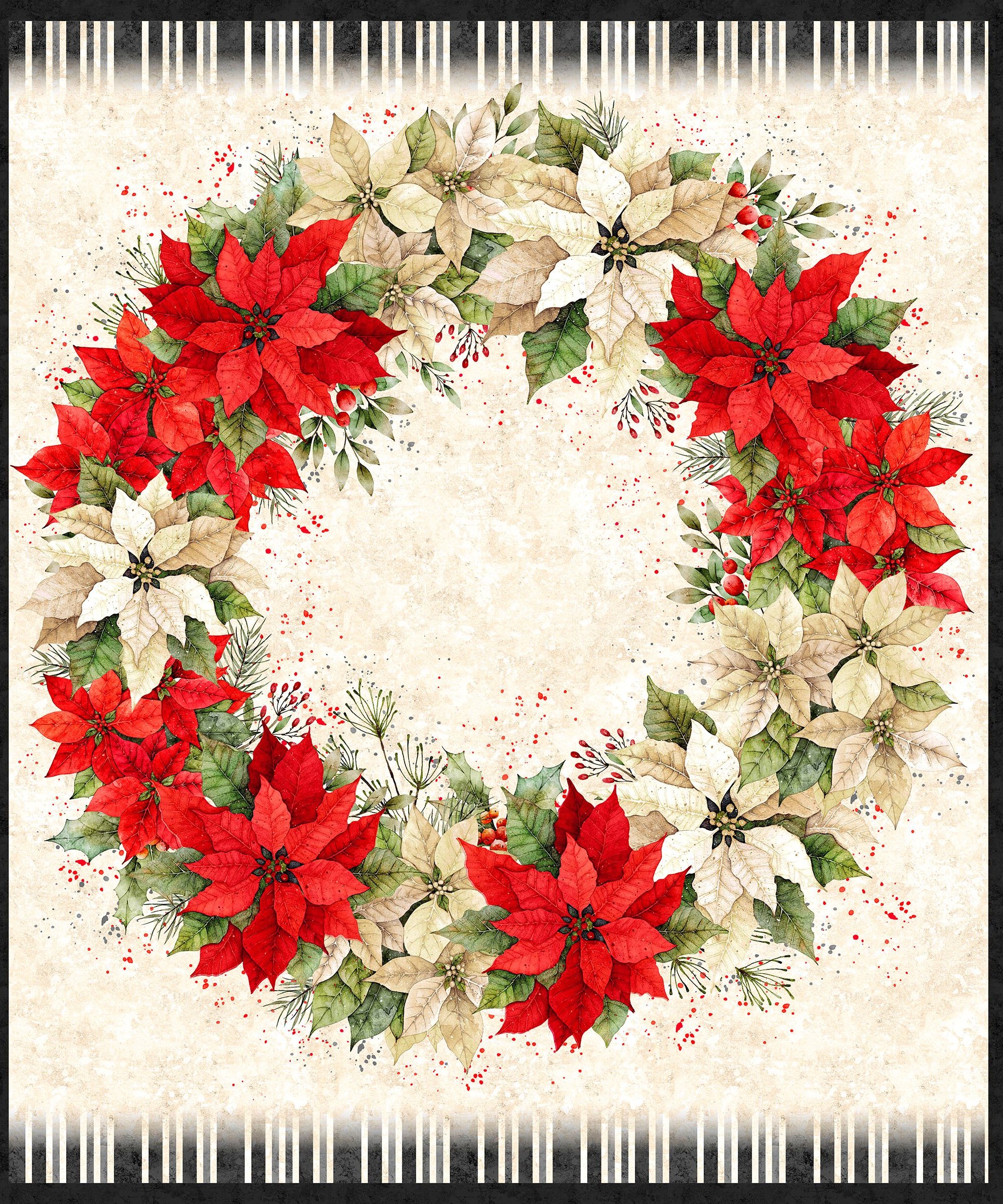 Poinsettia Radiance Large Panel