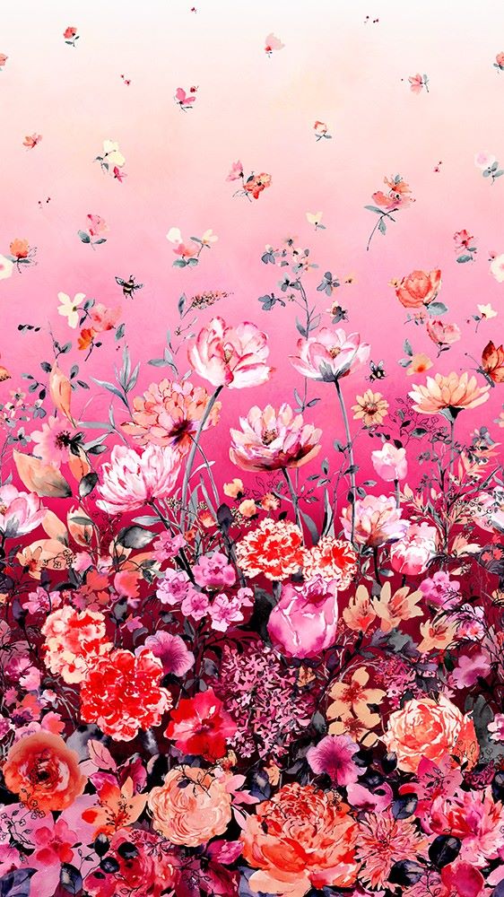 RUBY Rose, OMBRE Panel, FLORALS Poppy