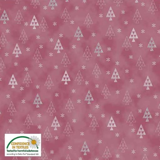 Christmas is near - Fir trees dusky pink