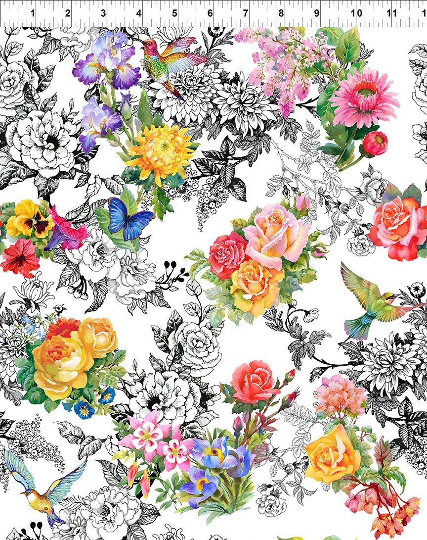 Decoupage Garden Toile-multi