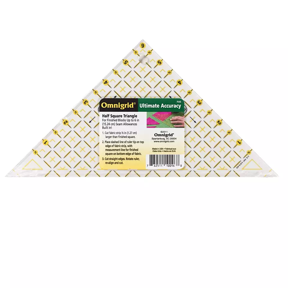 Dreieck 6 inch 1/2 o. 1/4 Quadrate