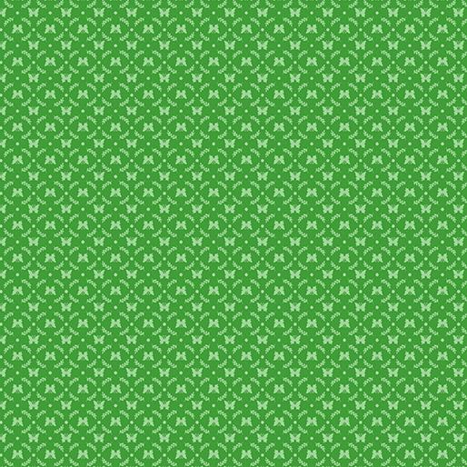 FQ Bunnies & Blossoms - Mini Butterfly Cameo - green