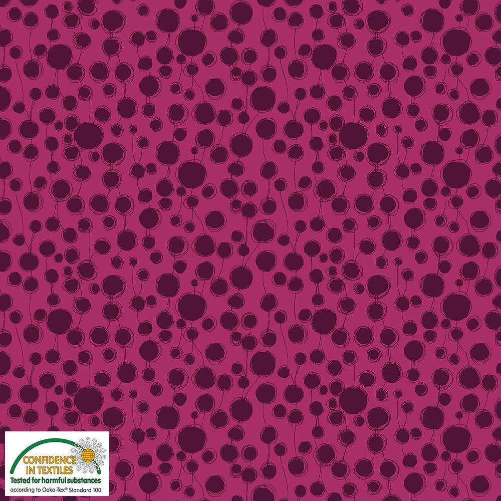 Quilters Combination schwarze Tupfen auf Pink