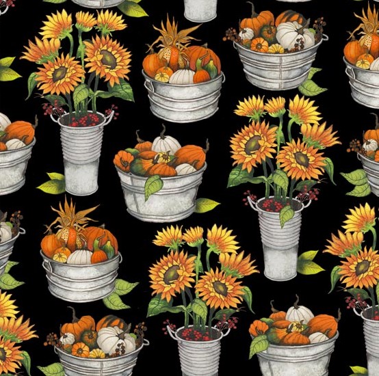 Fall Delight - Pumpkin and Sunflower