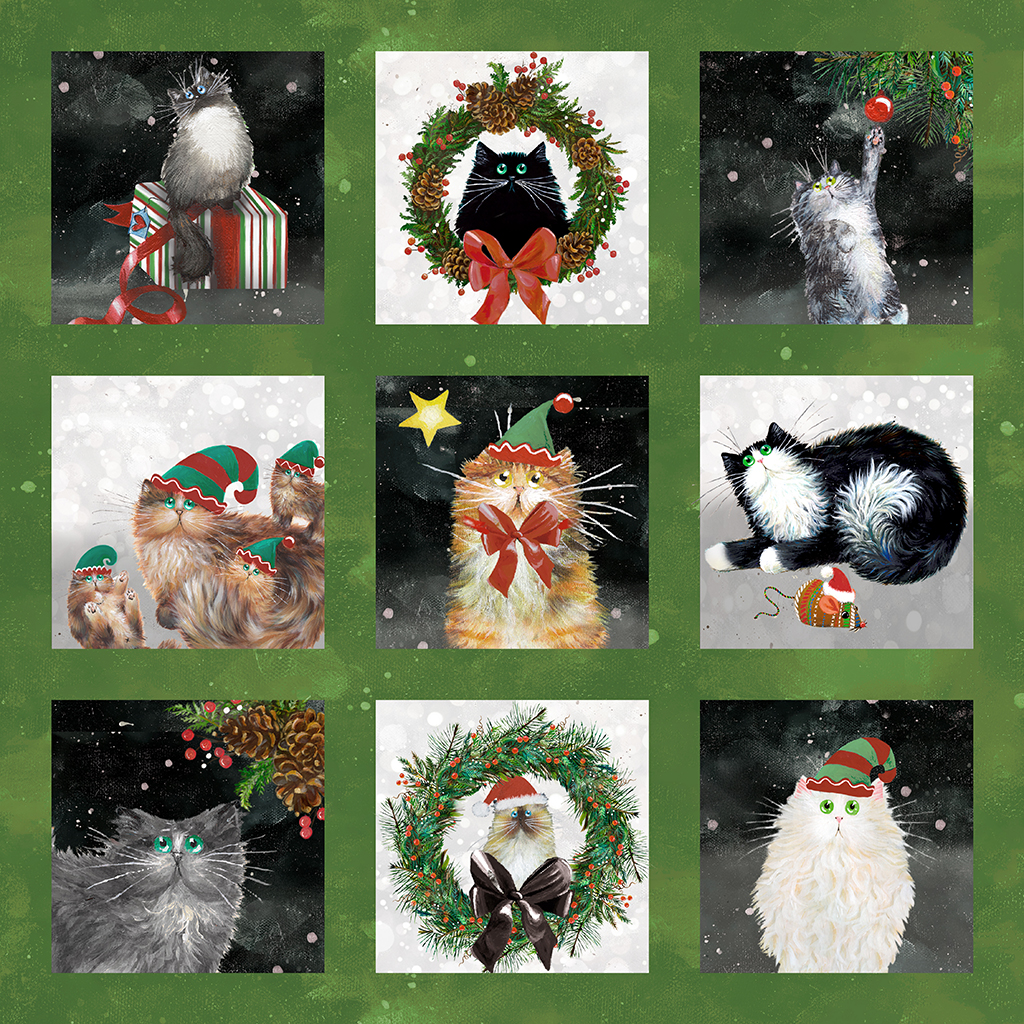 Meowy Christmas - Festive Felines