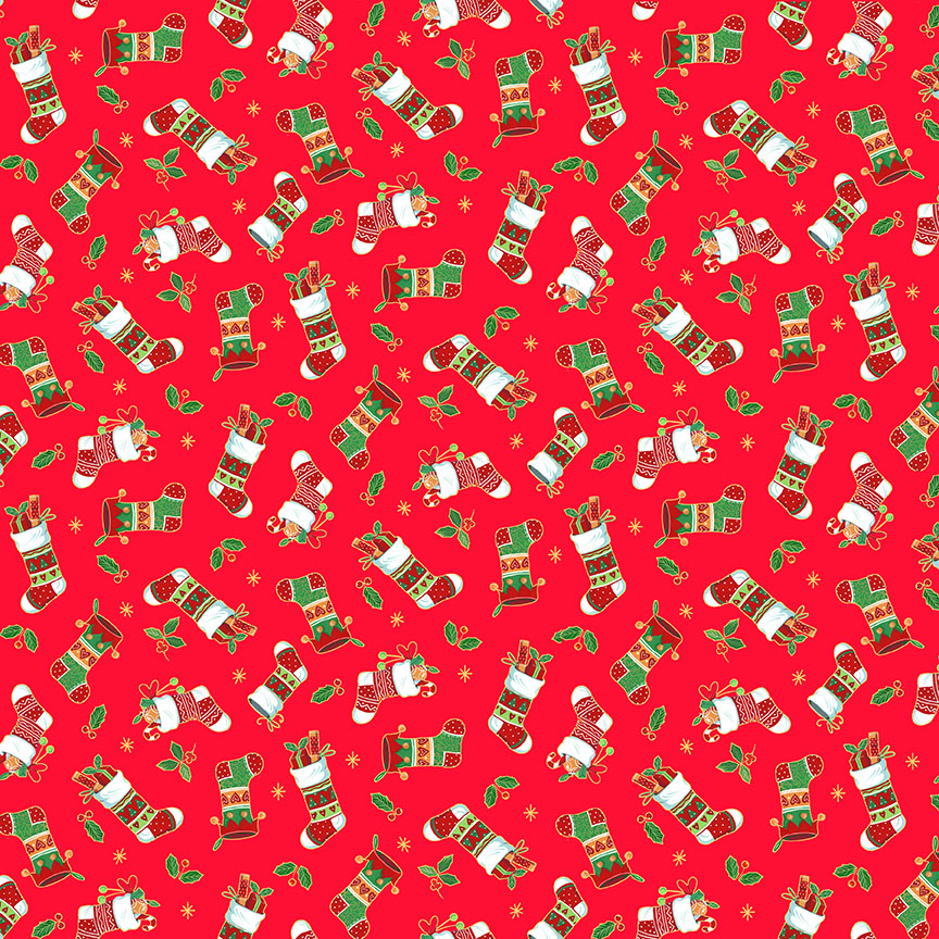 Christmas Merry Stocking red