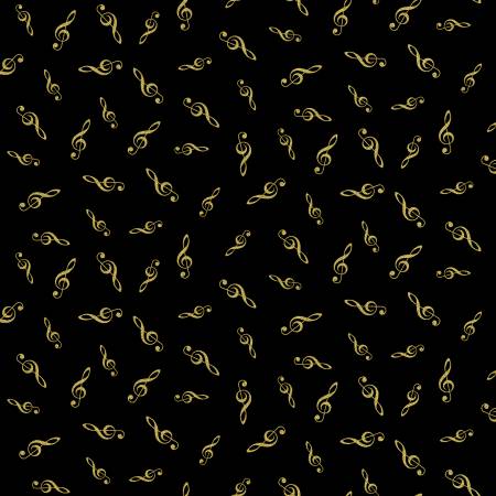 Tossed metallic G-CLEFS