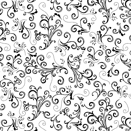 Night & Day Jewelde Scroll white/black