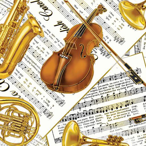 Christmas Musical, Musical Instruments Cream