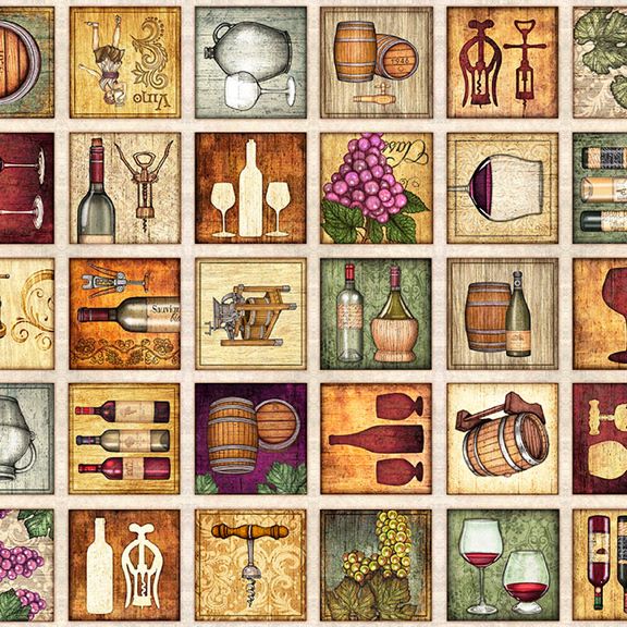 CORK & BARREL, Small Wine Patches - Multi CORK & BARREL, Small Wine Patches - Multi